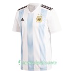 Camisolas de Futebol Argentina Mulher Equipamento Principal Copa do Mundo 2018 Manga Curta